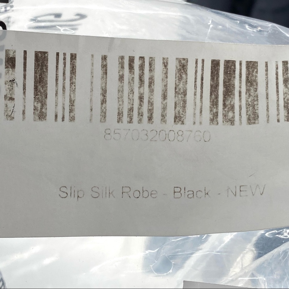 Slip Women's Silk Robe BLACK - One size - Picture 7 of 8